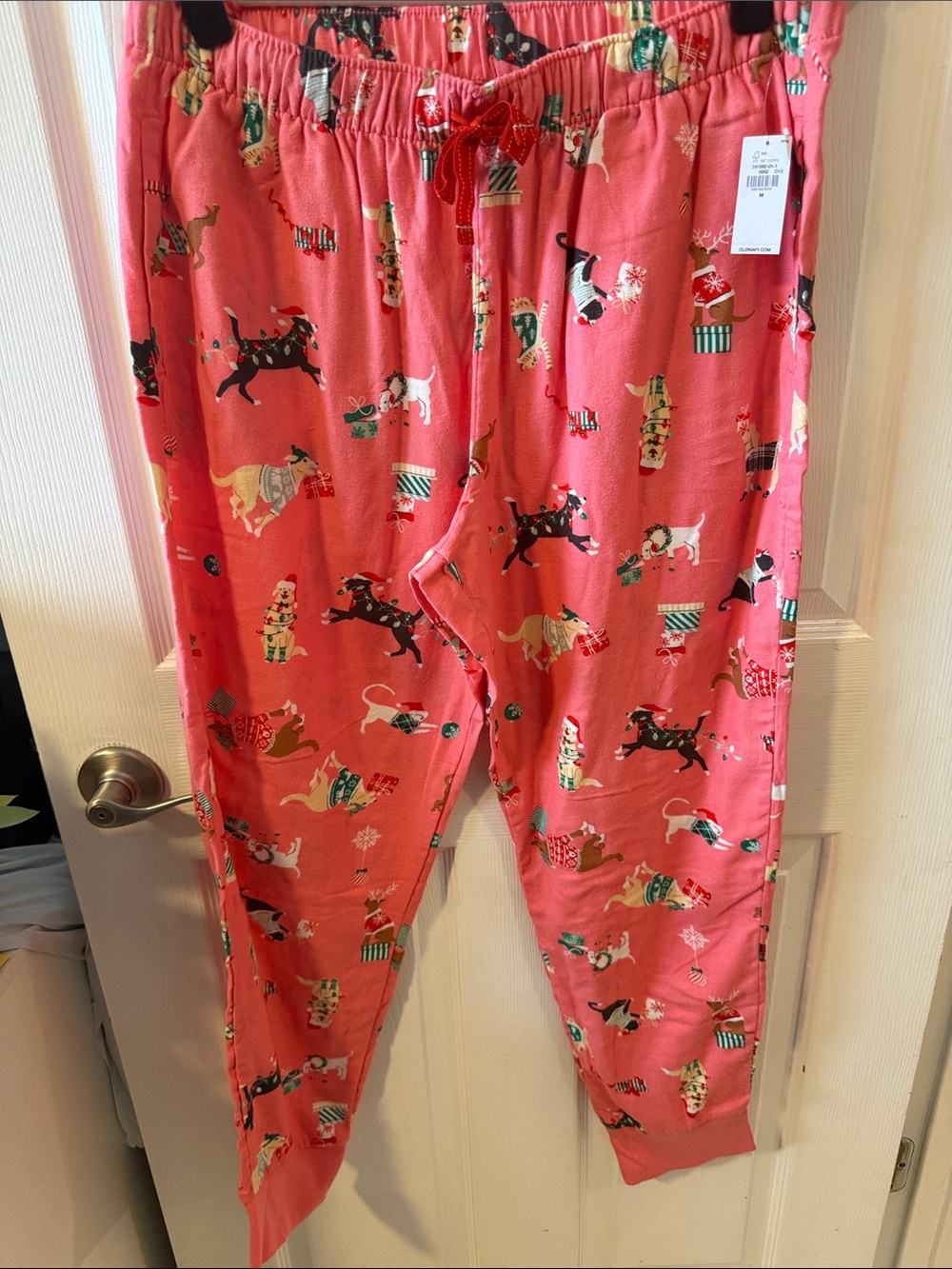 SWEETNESS!! Old Navy Pink Holiday Dog Print Pajama Bottoms